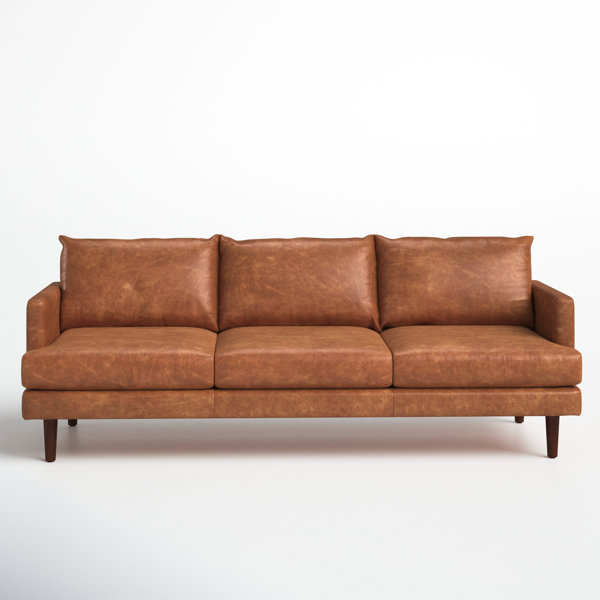 Jeffrey 88'' Leather Sofa & Reviews Joss & Main